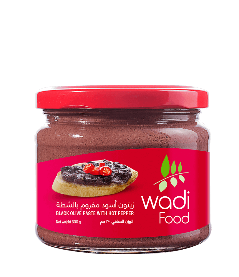 Black Olive Paste with Hot Pepper 300gm Jar